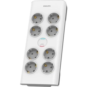 Resim Fantastik Store Philips SPN7080WA/62 8 Soket Akım Korumalı Priz 900 Joules 2mt Örgülü Kablo Beyaz 