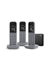 Resim Gigaset CL390 Trio 3 Ahizeli Telsiz Telefon 