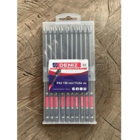 Resim Dnz S2 Impact Ph2 Mıknatıslı Yıldız Bits Uç Ph2 Sac Vida Sıkma Ucu 10PCS 150MM 