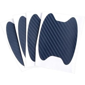 Resim kurt reklam Karbon Kapı Kolu Koruma Yapıştırma 4 Adet 