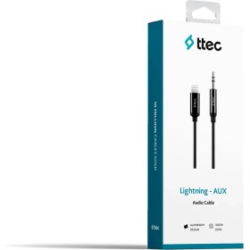 Resim Ttec Aux - Lightning Ses Kablosu 100 cm Siyah 2DK42S 