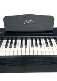 Resim Adp200 Siyah Digital Piyano 88 Hammer Action Tuş Ahşap Kasa 