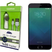 Resim Case Man Meizu MX5 Pro Araç Şarj Cihazı Adaptör + Data Kablosu Hızlı Şarj Özellikli 