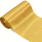 Resim Premium Saten Kurdele Rulosu - 15.24cm x 10.06 metre, Büyük Açılışlar, Cadılar Bayramı, Noel, Düğünler, Doğum Günleri & El İşleri için Mükemmel - Siyah, Mavi, Yeşil, Kırmızı, Altın, Beyaz Renklerde Mevcut 