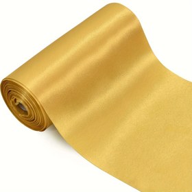 Resim Premium Saten Kurdele Rulosu - 15.24cm x 10.06 metre, Büyük Açılışlar, Cadılar Bayramı, Noel, Düğünler, Doğum Günleri & El İşleri için Mükemmel - Siyah, Mavi, Yeşil, Kırmızı, Altın, Beyaz Renklerde Mevcut 