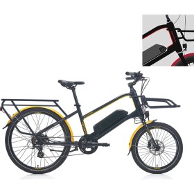 Resim Carraro E-Lorry 2.1 26 Jant Elektrikli Bisiklet (Mat Siyah Kırmızı Gri) 