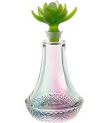 Resim Yeşil Kapaklı Cam Şişe 21cm 305ml 