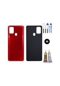 Resim Samsung A21s Sm-a217 Uyumlu Arka Pil Kapağı Kırmızı + Montaj Seti Çok Renkli 
