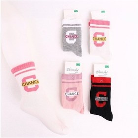 Resim Kız Çocuk Change Desen Soket Çorap 3 Adet Karışık Renkli 