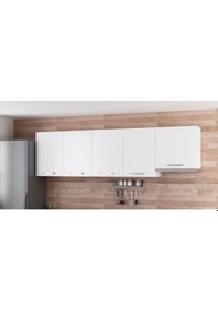 Resim Minar 260 Cm Mutfak Dolabı Beyaz 260-B8-Üst Modül Beyaz 