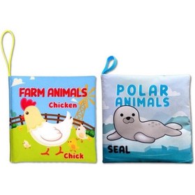 Resim 2 Kitap Tox Ingilizce Çiftlik Hayvanları ve Kutup Hayvanları Kumaş 