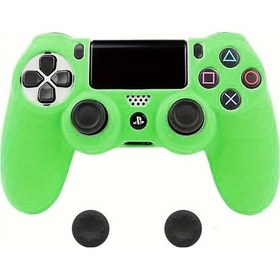 Resim Willowhaven Yeşil Silikon Sony Ps4 Kumanda Kılıfı + 2 Analog Kapak Oyun Aksesuarı 