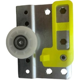 Resim Sürgülü Gardırop Iç Kapak Üst Pimsiz Teker Sarı Hettich 10039 