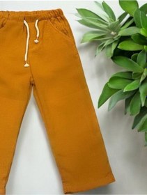 Resim Çikoby Erkek Çocuk Keten Pantolon-14561 Kiremit 