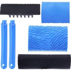 Resim Guangdong Spirit Adet Ahşap Tahıl Boyama Alet Seti, Ms6 Tahıl Doku Desen Rulosu (Yurt Dışından) 