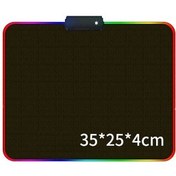 Resim Cbtx Büyük RGB Mouse Pad Gaming Fare Matı - Siyah 35 x 25 x 4 CM Siyah 
