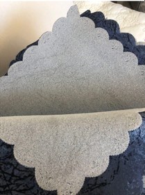 Resim Hilal Home Sabıre Kozmetık Lacivert Süngerli Koltuk Çekyat Örtüsü Damar Desenli Kaymaz Yıkınabılır 