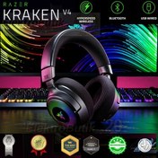 Resim Razer Kraken V4 RZ04-05170100-R3M1 RGB USB Kablosuz Kulak Ustu Oyuncu Kulakligi 