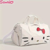 Resim Kadınlar için Hello Kitty Kawaii Hafta Sonu Çantası, Büyük Gece Seyahat Çantası, Üst Saplı Sırt Çantaları, Kadınlar için Tote Çantalar 
