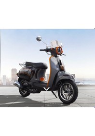 Resim Falcon Turtle 50 CC Scooter Motosiklet Gri 