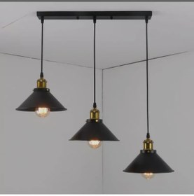 Resim Mylights Retro Rustik Metal Sarkıt Avize Masa Üsütü Sıralı Sarkıt 