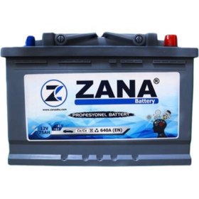 Resim Zana Battery 12 V 72 Ah 640A (En) Ca/ca Battery Akü Binek Düz Kutup Standart L3 Bakımlı 