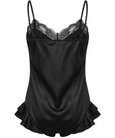 Resim Shadow İpek Babydoll Siyah - M / Black 