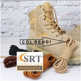 Resim srtfootcare Bot Bağcığı, Postal Bağcığı K350 150cm 1 Çift Çöl-kum Rengi 