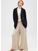 Resim Peraluna Jisha, Kadın Örme Triko Blazer Ceket - Siyah Siyah 