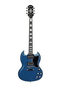 Resim Epiphone Exclusive Sg Custom Elektro Gitar Brunswick Blue Sparkle 
