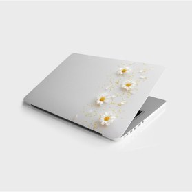 Resim Laptop Sticker Bilgisayar Notebook Pc Kaplama Etiketi Beyaz Papatya 