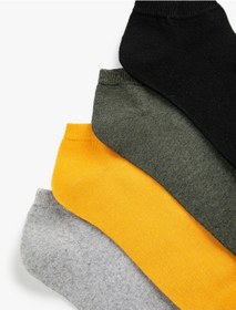 Resim Koton 4'lü Patik Çorap Seti Gri 3wam80033aa 3WAM80033AA040 Gri 