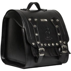 Resim Motosiklet Deri Xl Arka Çanta Büyük Valiz Mod Chopper Motor Arka Çanta Çok Renkli 