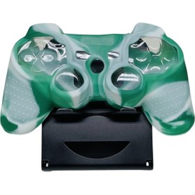 Resim Ps3 Joystick Silikon Kılıf Dualshock Koruyucu Kılıf Yeşil Beyaz 