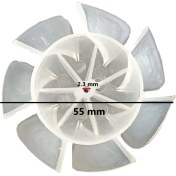 Resim Populer Saç Kurutma Makinesi Pervanesi 7 Kanat (55 Mm) 