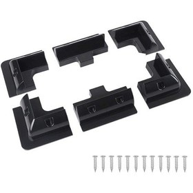 Resim 2K Abs Siyah Solar Güneş Paneli Montaj Braket Seti 6 Parça 