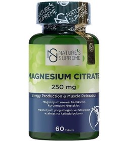 Resim Natures Supreme Magnesium Citrate 250 Mg 60 Tablet Aromasiz 