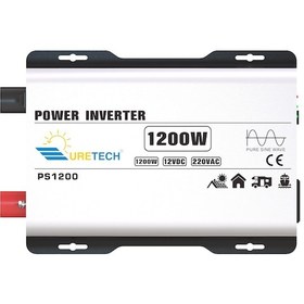Resim Uretech 1200 Watt 12V Tam Sinüs İnverter 1500 Watt 12V-220V İnvertör 