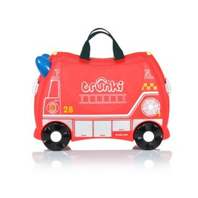 Resim Trunki Çocuk Bavulu - İtfaiye Aracı Frank 