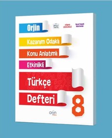 Resim Orjin 8.Sınıf Türkçe Defteri 