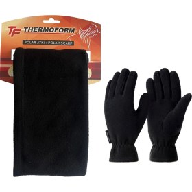 Resim Polar Eldiven - Unisex - Thermoform - Siyah Çok Renkli 