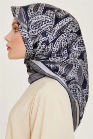 Resim Armine Etnik Desenli Twill Saf İpek Eşarp 9208d 83 Çok Renkli 