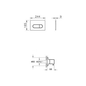 Resim Vitra Root Round Kumanda Paneli Seti Soft Bakır (Kumanda Paneli + Stop Valf Sıva Üstü Grubu) 