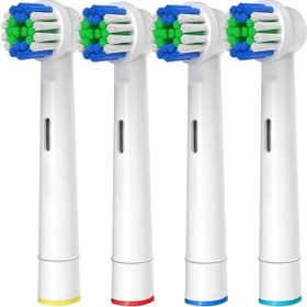 Resim 4pcs-yedek Diş Fırçası Kafaları Oral B Braun Profesyonel Elektrikli Diş Fırçası Kafaları Fırça Kafaları İle Uyumlu 