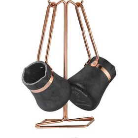 Resim Brioni Royal Stone 3 Parça Granit Cezve Takımı Antrasit&Bakır 