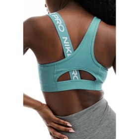 Resim Nike Pro Swoosh Asymmetrical Women's Medium-Support Padded Sports Bra Kadın Antrenman Sporcu Sütyeni Bra Açık Mavi 