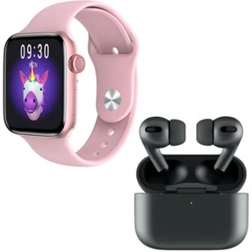 Resim HW22 Plus Mavi Akıllı Saat Black Airpods Pro Kablosuz Bluetooth Kulaklık MADEPAZAR