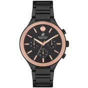 Resim Beverly Hills Polo Club Erkek Spor Kol Saati Rose Gold-Siyah Bp3234X.850 