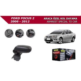 Resim Ford Focus 2 2006-2012 Araca Özel Kol Dayama Siyah 