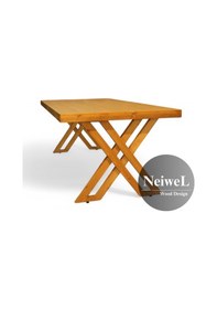Resim Neiwel Tues Doğal Ahşap Toplantı Masası x 120 x 240 Açık Ceviz 